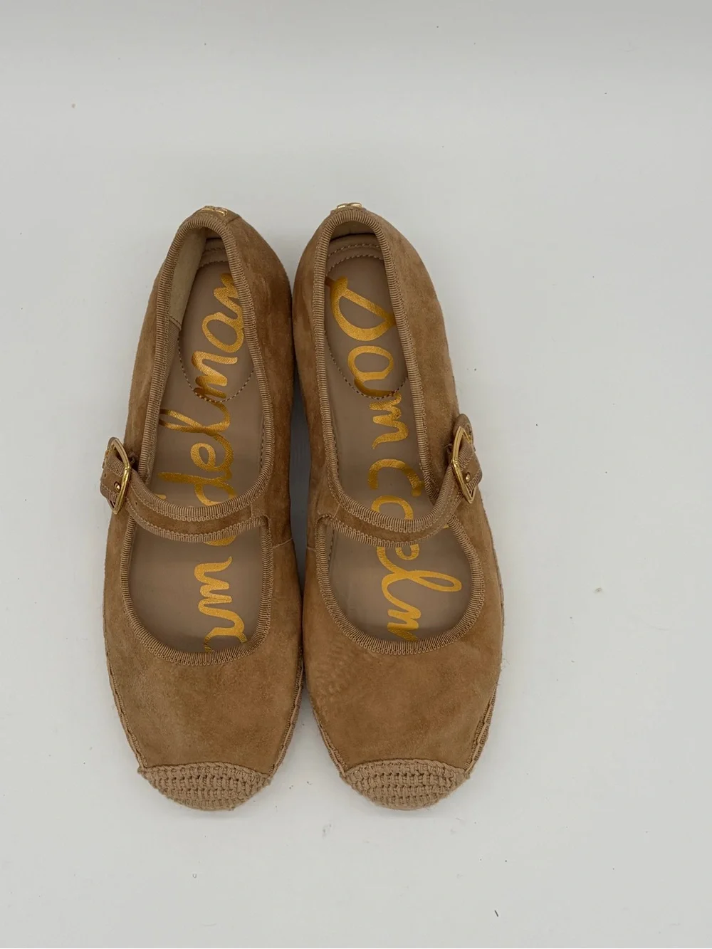 Sam Edelman Tan Suede Mary Jane Espadrilles New without Box
